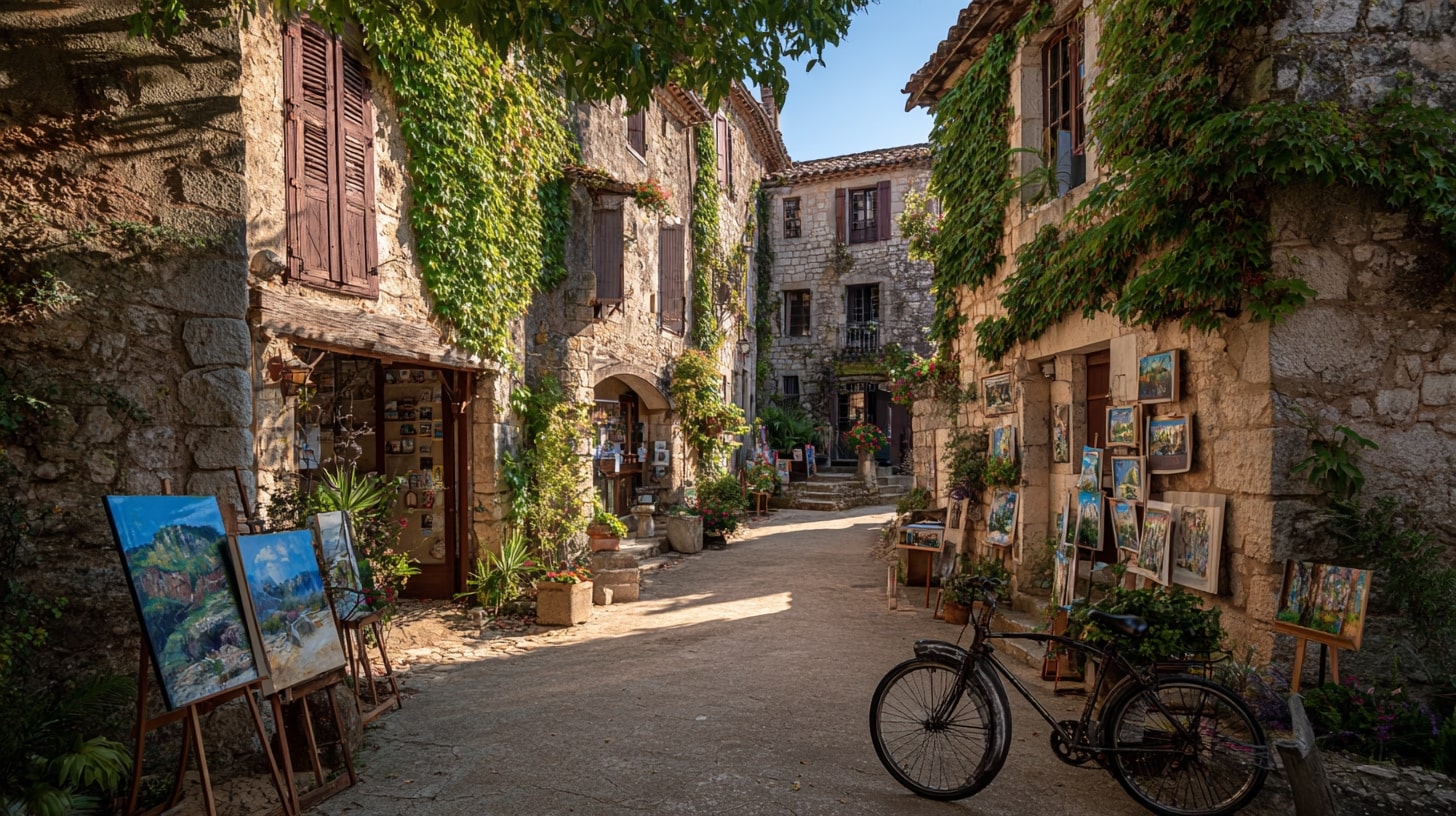 Culture vivante et discrète dans le Lot, entre villages, vallées et vie quotidienne